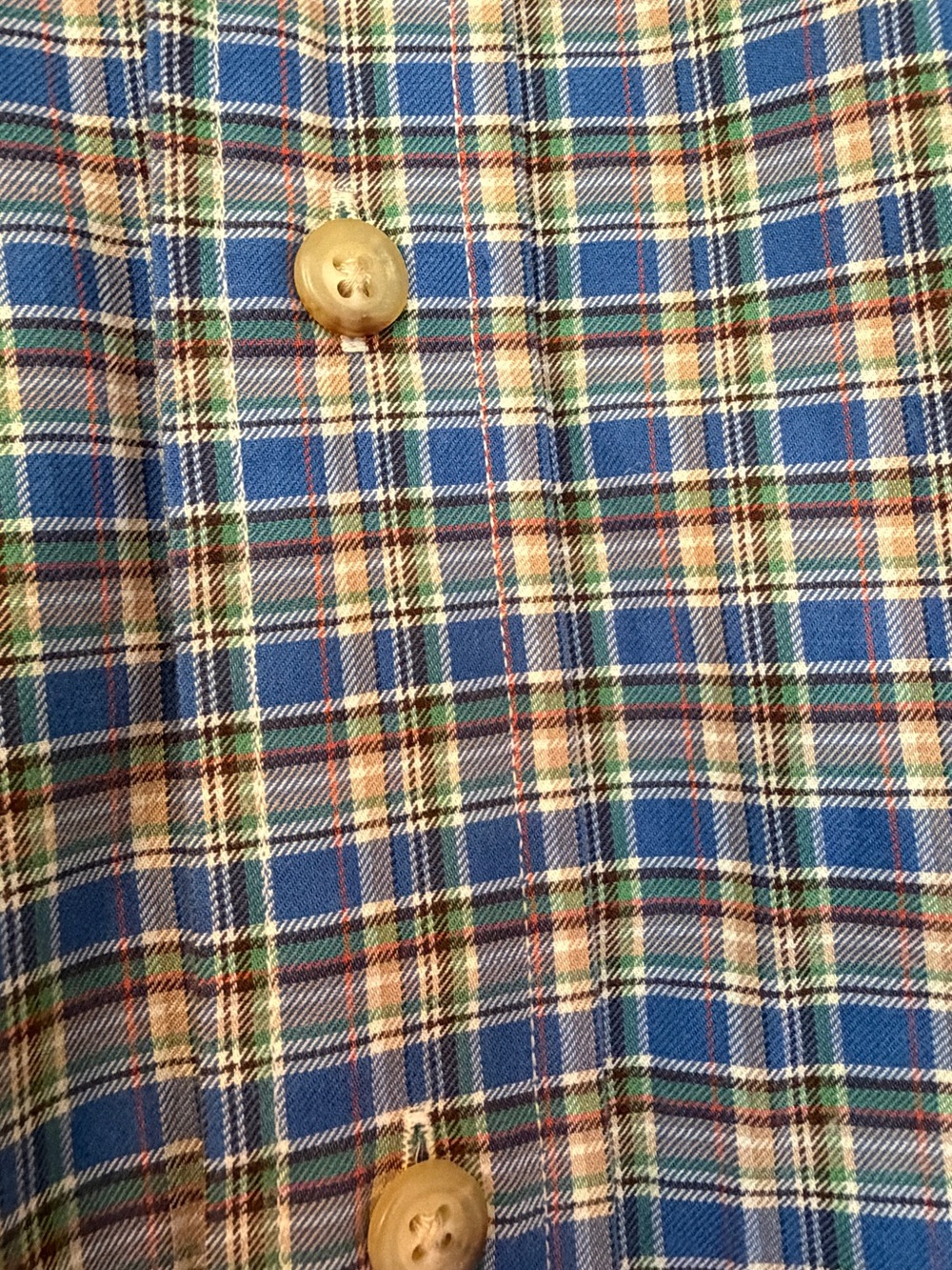 Ralph Lauren Blue and Green Plaid Button-Down Shirt 4XL - Picture 5 of 14